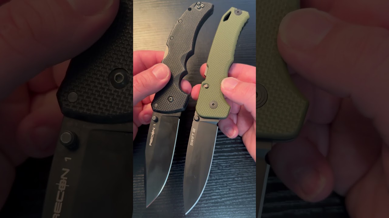 Cold Steel Recon 1 vs Cold Steel Swift 3 #edc #edcknife