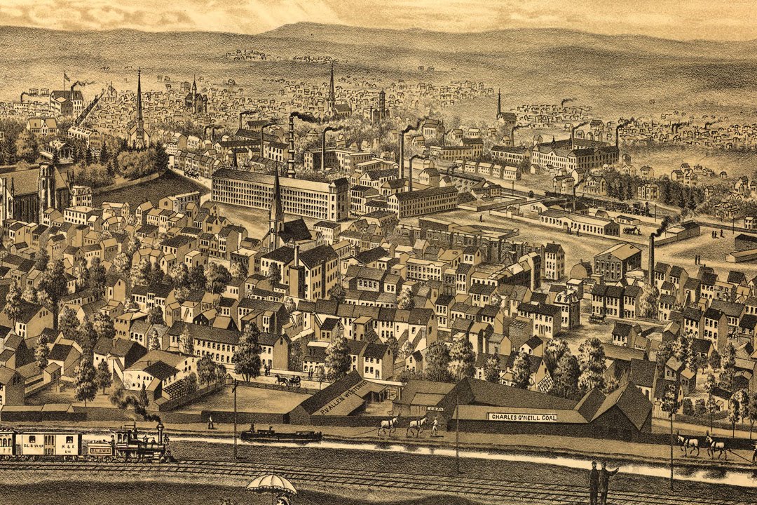 Paterson New Jersey History and Cartography (1880)