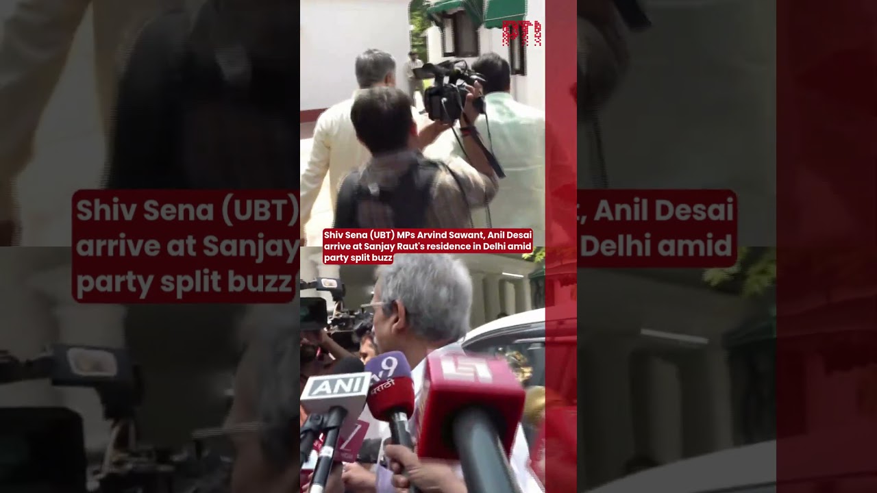 Shiv Sena (UBT) MP Arvind Sawant, Anil Desai arrive at Sanjay Raut's residence amid party split news