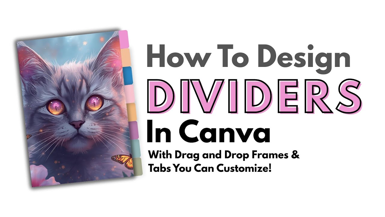 How to Make Printable Dividers in Canva | Beginner Tutorial for Planners Journals & Digital Products
