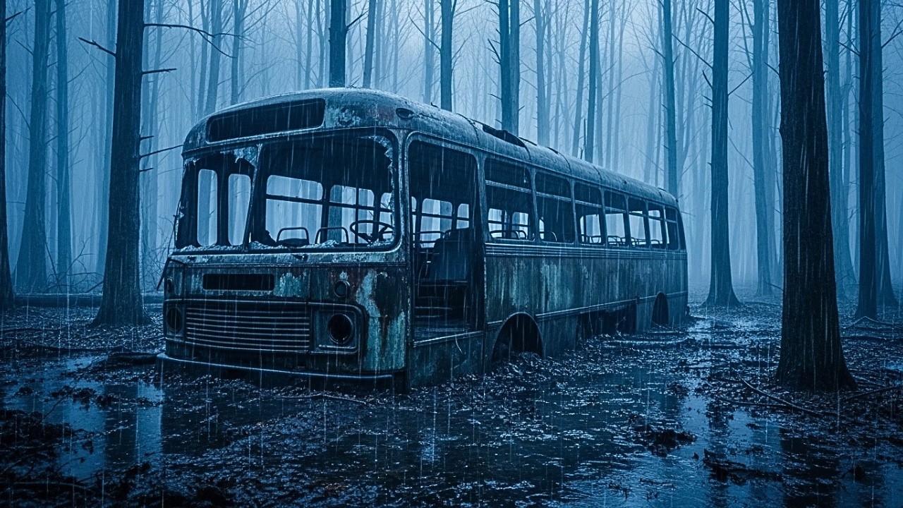 Rain sounds for sleeping | the soothing sound of rain from inside an abandoned car
