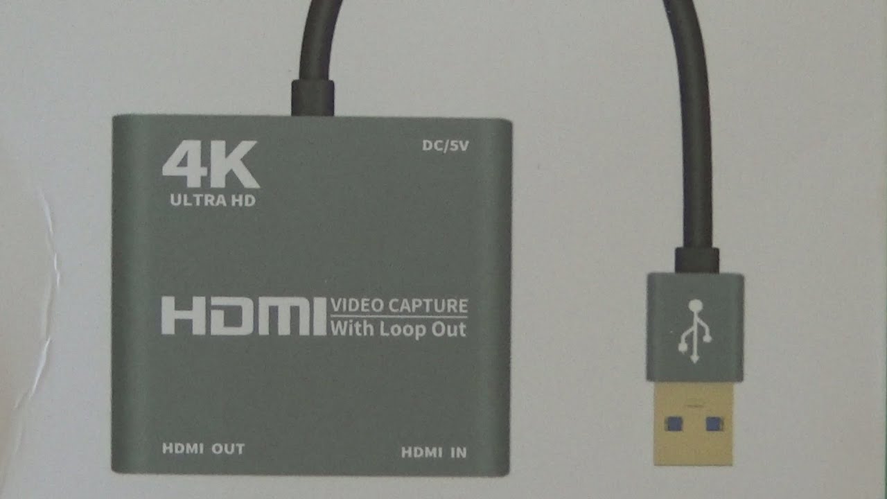 HDMI Video Capture With Loop Out Unboxing and Test