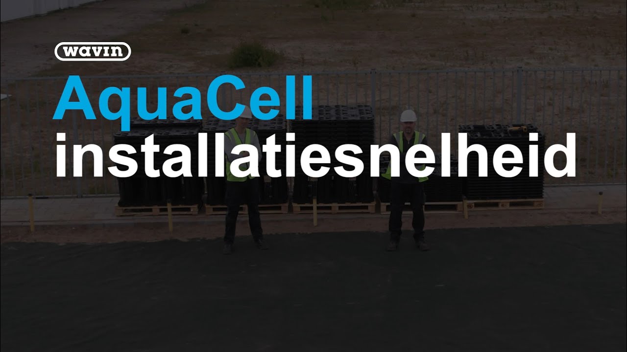 Wavin - AquaCell installatiesnelheid timelaps