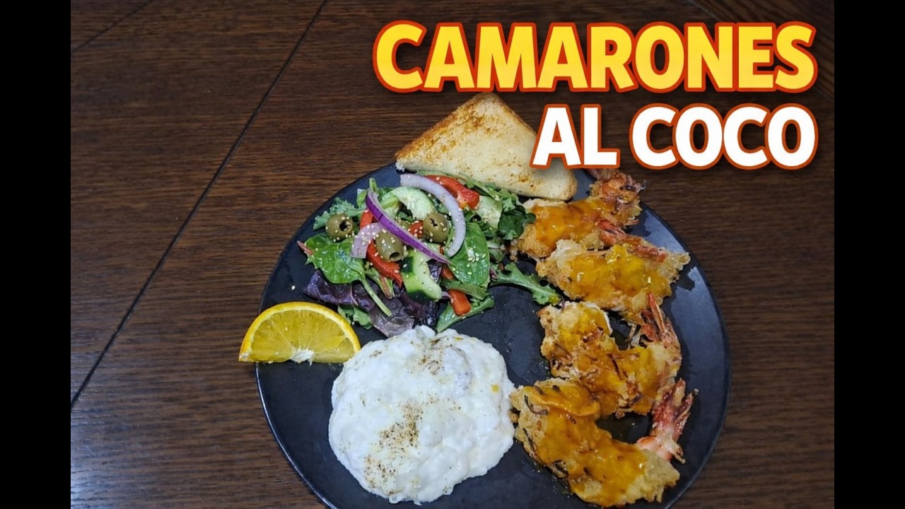 Camarones al coco, receta para la cuaresma.