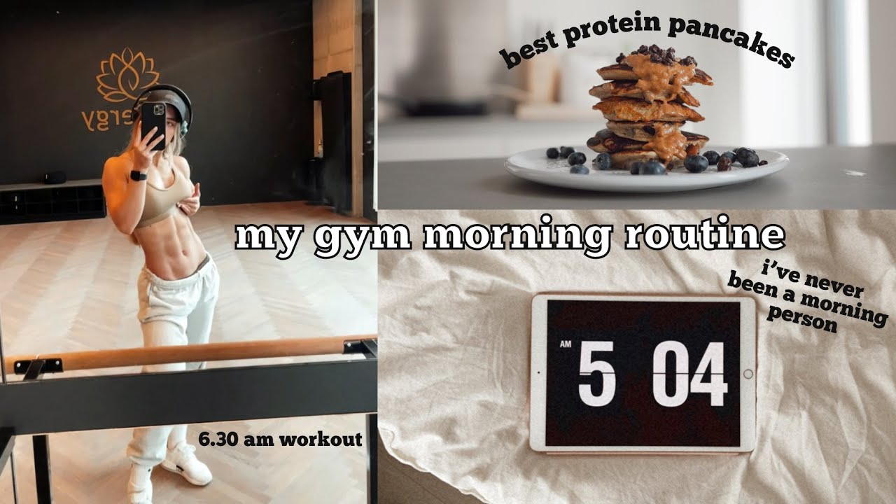 my gym morning routine ☁️