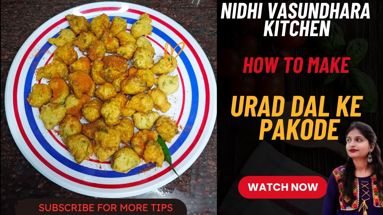 उरद दाल के क्रिस्पी पकोड़े|Urad Dal Ke Crispy Pakode Recipe In Hindi|Tea Time Snacks|Urad Dal Pakode