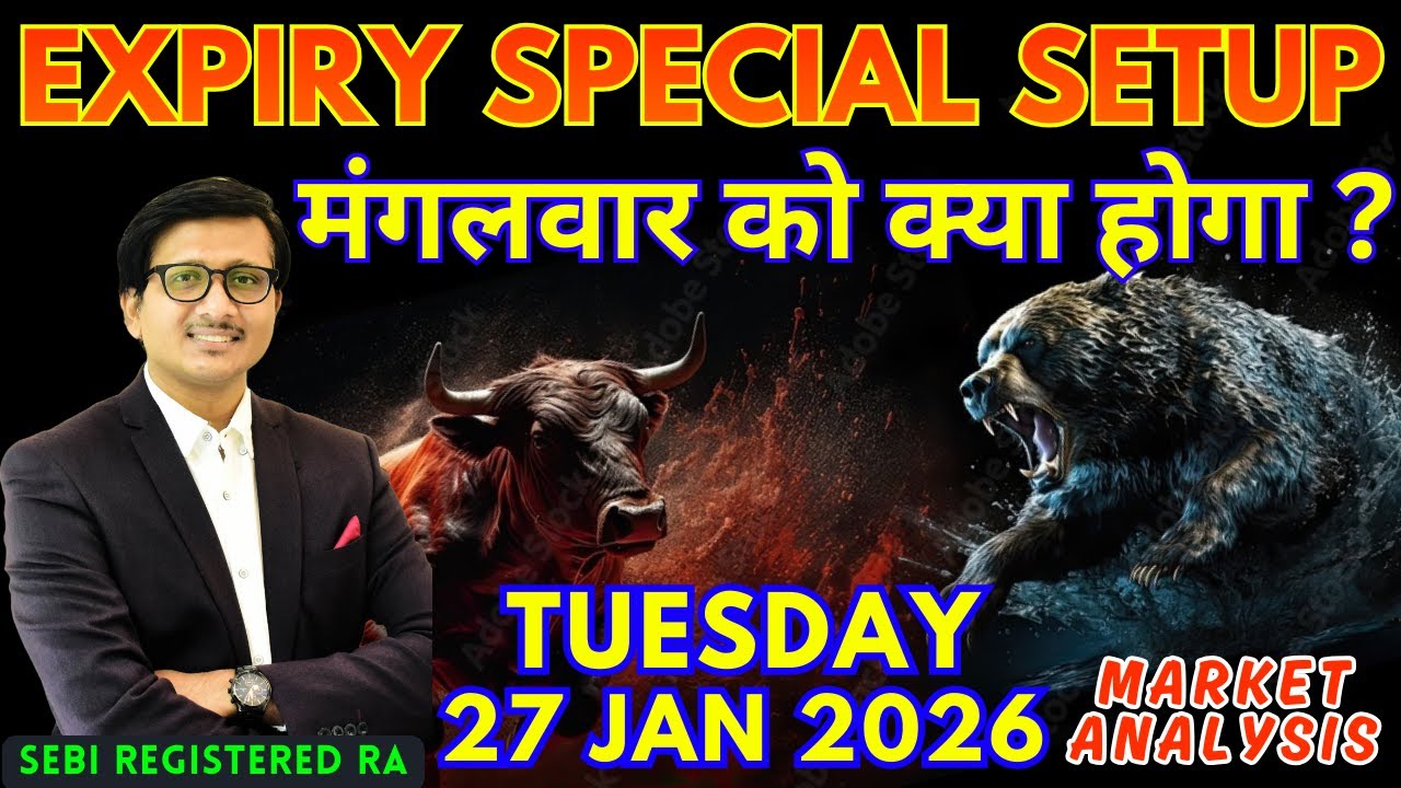 Nifty Prediction & Sensex Analysis for Tomorrow TUESDAY 27 JAN 2026 | Nifty 50 Bank Nifty Tomorrow