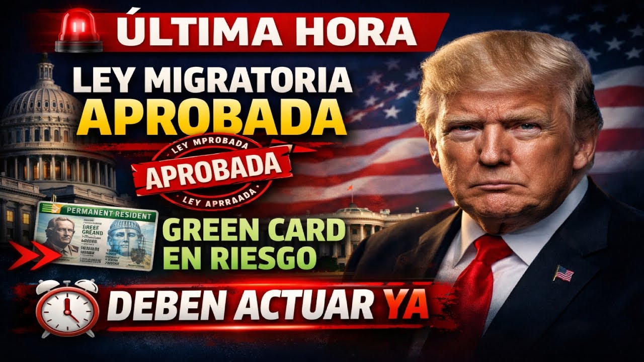 ÚLTIMA HORA Nueva ley de inmigración aprobada en EE UU ; titulares de Green Card deben actuar ya!!