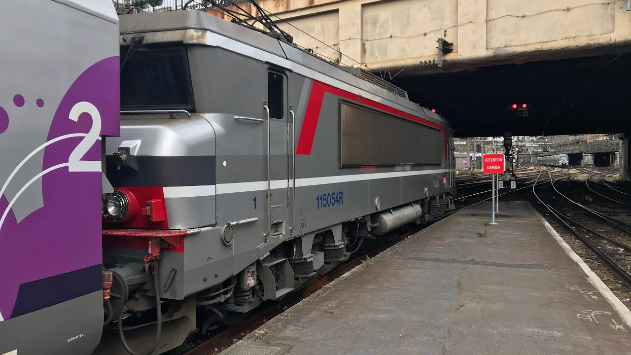 TER : départ d’un BB15000 + corail à Paris saint lazare