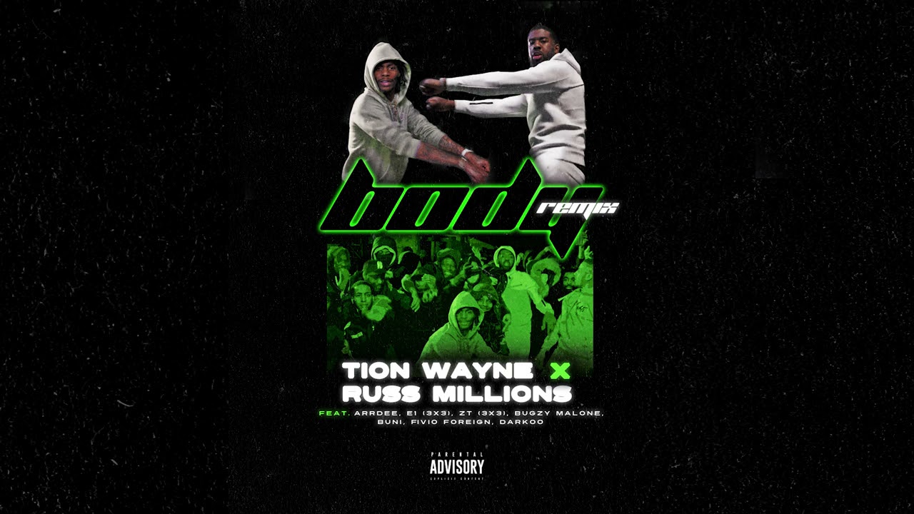 Tion Wayne x Russ Millions - Body Remix (Ft. Arrdee, E1, Bugzy , Fivio Foreign, ZT, Darkoo, Buni)