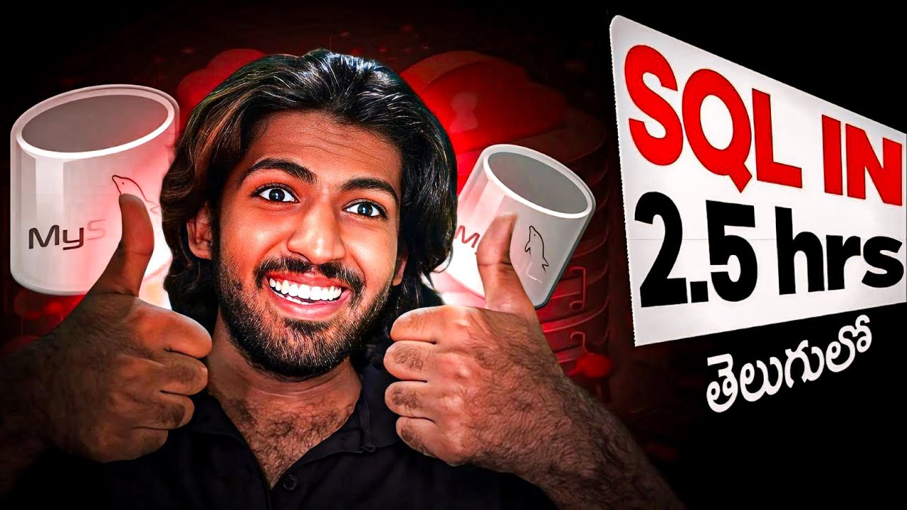 SQL Full Course in Telugu | Free Notes, Practice Questions & Interview Questions