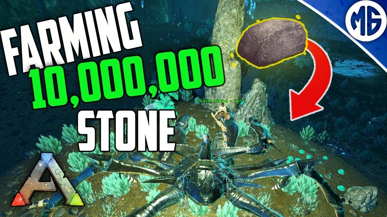 TODAY I FARMED 10,000,000 STONE SOLO 🙃 3 Man PvP Servers - Ark: Survival Evolved