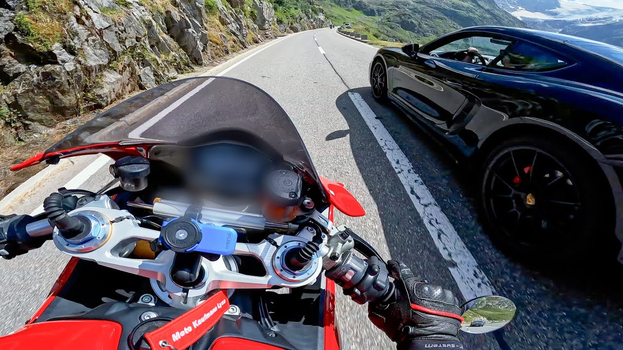 POV 4K Ride Ducati Panigale s 1199 - Sustenpass Switzerland - Chill in mountains - Puresound