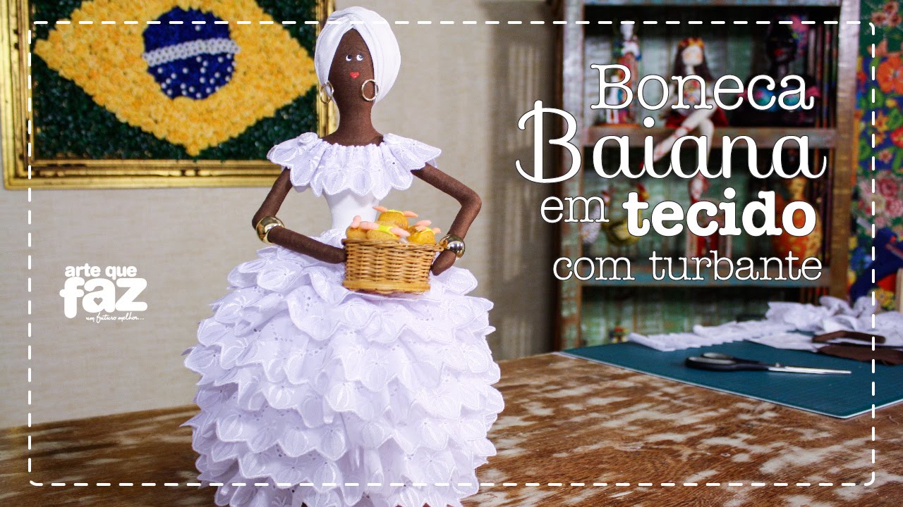 DIY - Boneca baiana em tecido (Mabel)