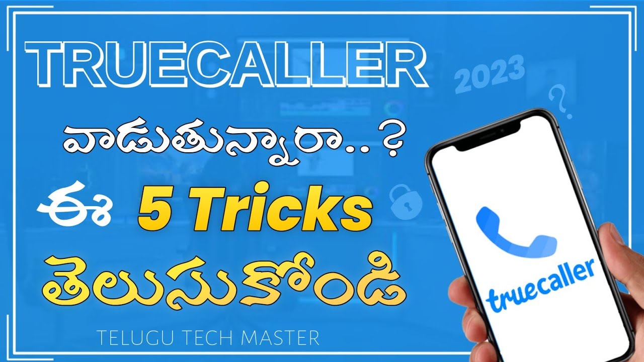 Truecaller Best Settings in telugu 2023 caller id | Privacy Setting | telugu tech master