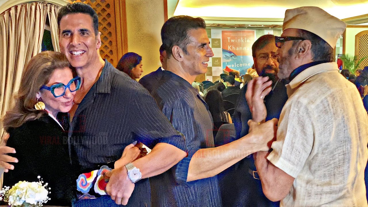 What A Moment! Akshay Kumar, Jackie Shroff, Dimple Kapadia at Twinkle Khanna’s Book Launch