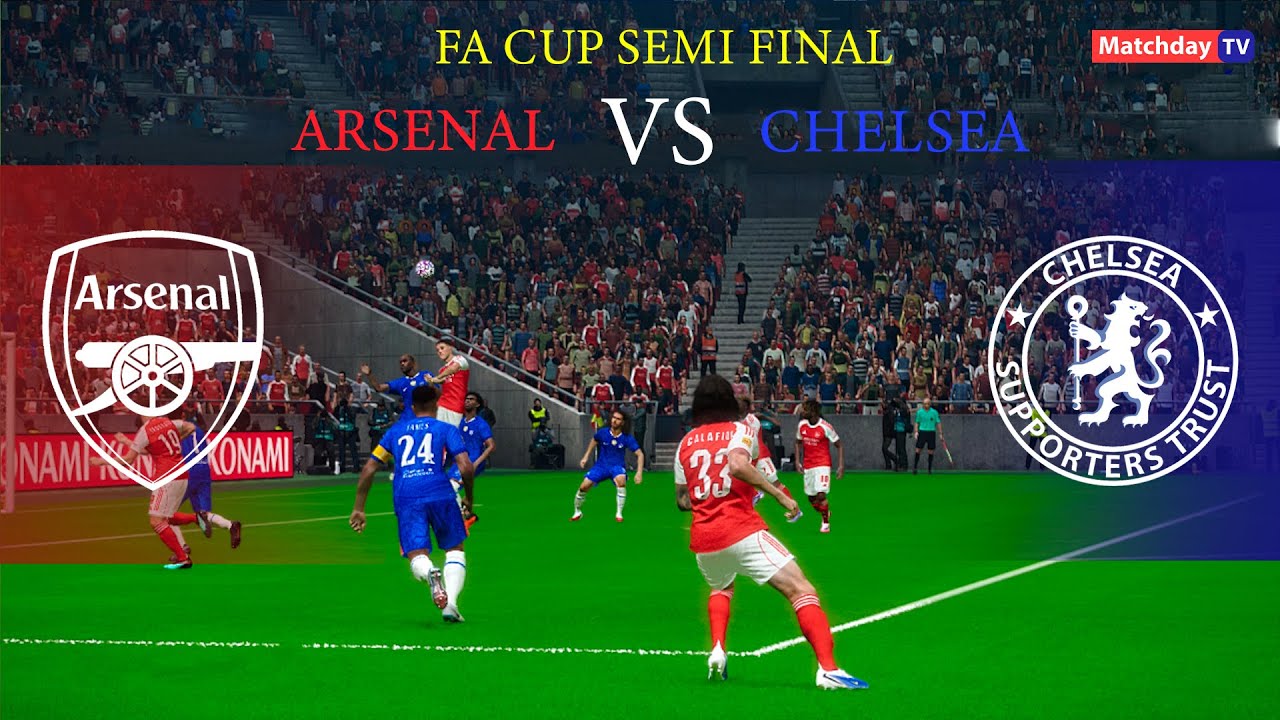 ARSENAL vs CHELSEA - FA Cup Semi Final 2026 | Full Match All Goals | Simulation PES 21