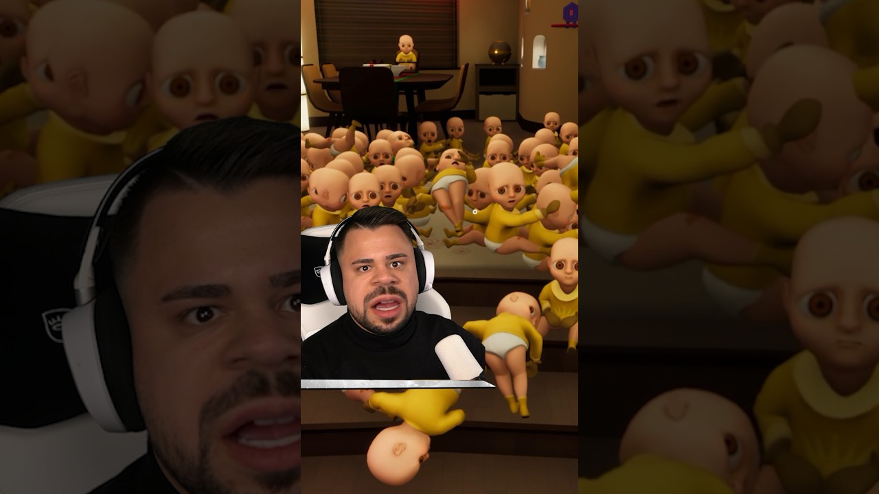 POV: 100 BABYS als BABYSITTER ☠️😭 #dennome #babyinyellow #gaming #comedy #baby