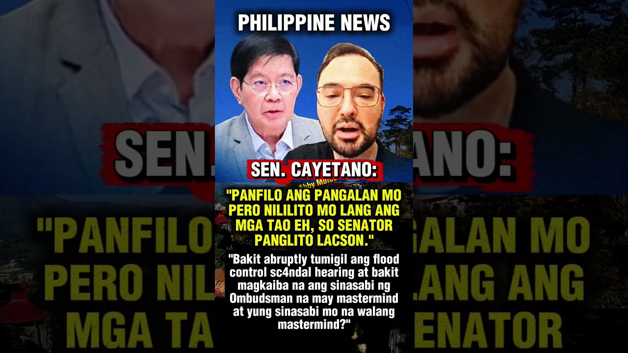 SEN. ALAN CAYETANO: PANGLITO LACSON #shorts