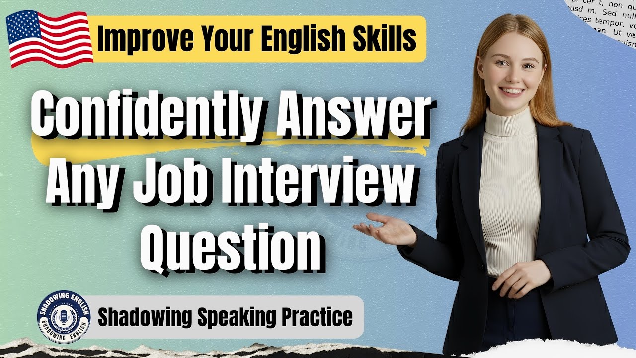 Job Interview English for Corporate Jobs: Shadowing Speaking