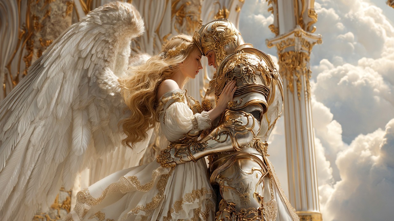 Timeless Love: A Sacred Connection Across Time and Space in Divine Palaces