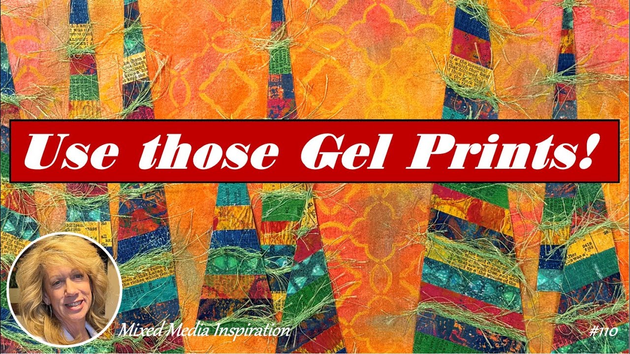 Mixed Media | Chalk Pastels, Gel Prints & Specialty Yarn