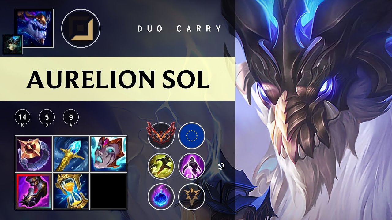 Aurelion Sol Carry vs Jhin - EUW Grandmaster Patch 25.24