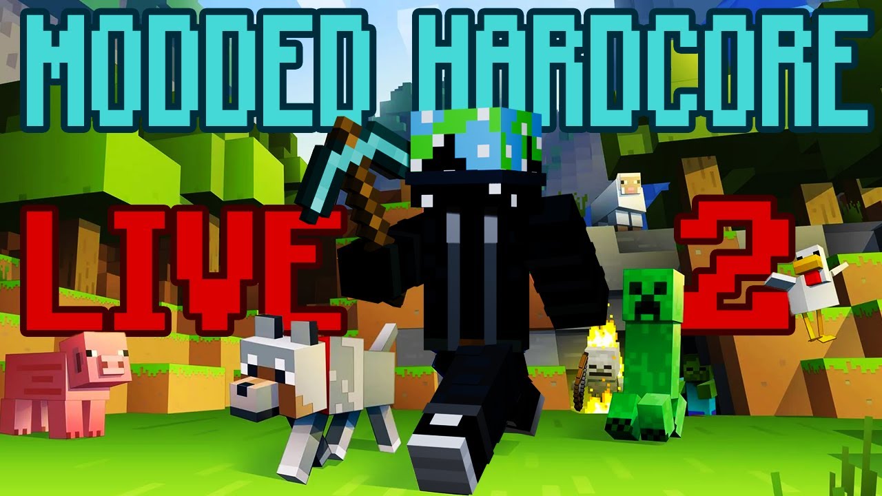 Modded HARDCORE Minecraft LIVE 2