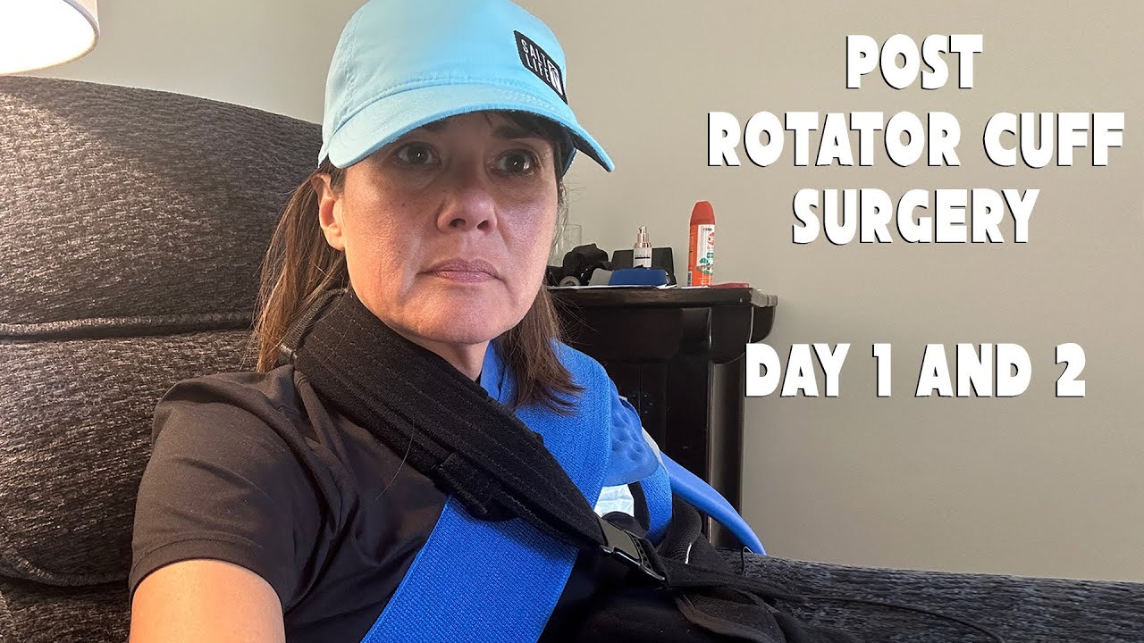 Not too bad!  Days 1 and 2 Post Rotator Cuff Surgery