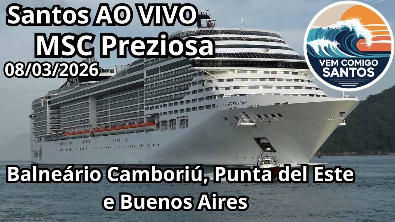 Espetáculo no Porto: MSC Preziosa