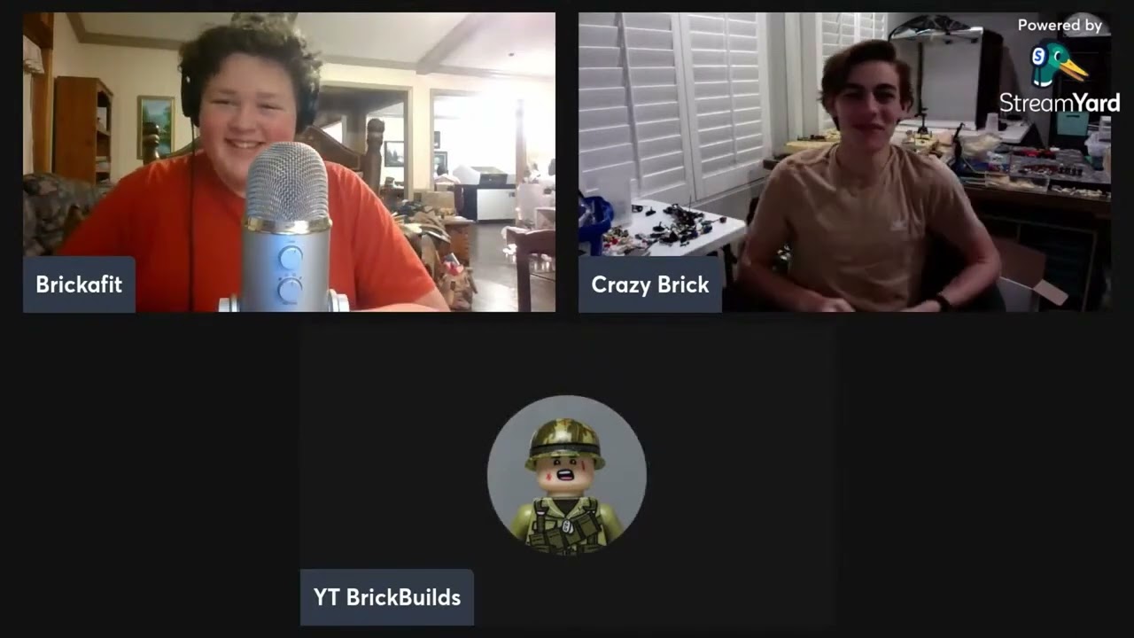 the un-named podcast with Crazy Brick,YT BrickBuilds and Brickafit. well we ever quit YouTube???