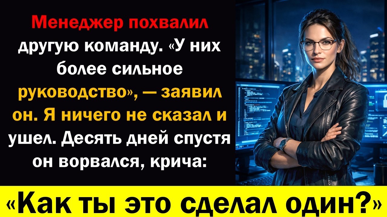 Мой менеджер отдал заслуги моей команды другой команде... - История мести