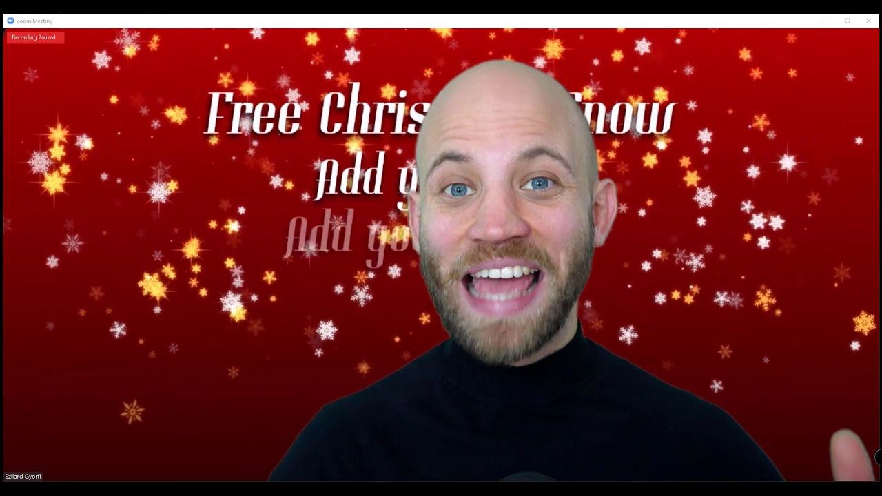 Christmas Zoom Background Animation [Free Download]