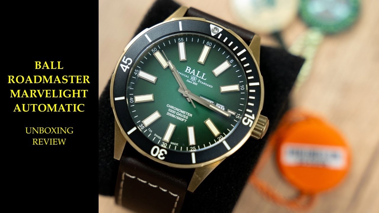 Ball Roadmaster Marvelight Bronze Automatic DM3070B-L3CJ-GRR Watch | Review Valjoux Relogios