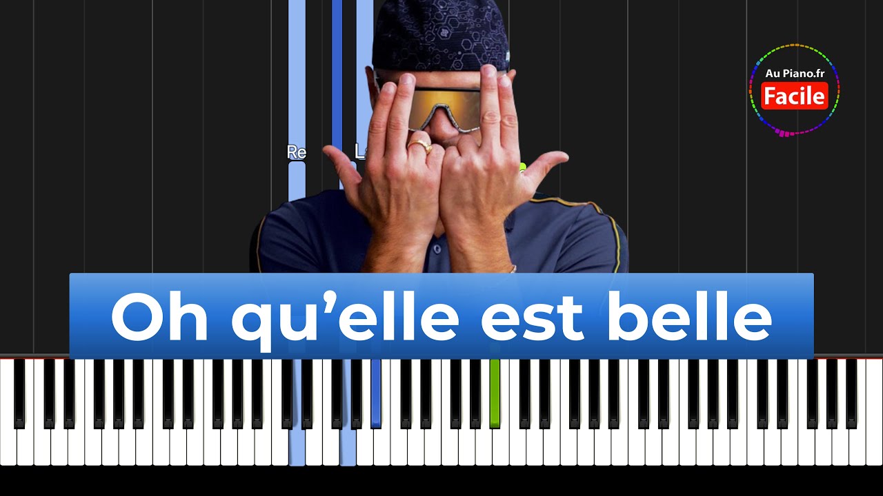 JuL ft. Dystinct - Oh qu'est ce qu'elle est belle - Piano Cover Tutorial Instru Rap