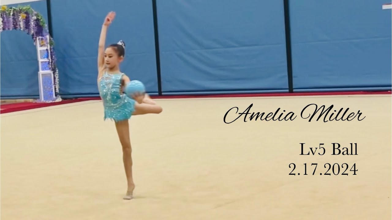 Rhythmic Gymnastic Competition (Region2 US)  Level5 Ball Routine Amelia Miller