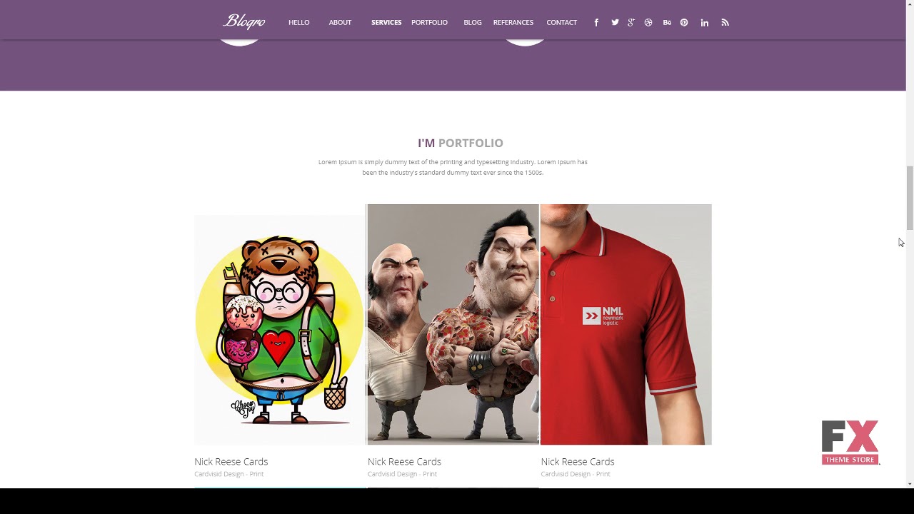 Blogro - One Page Personal Muse Templates        Anderson Jarvis