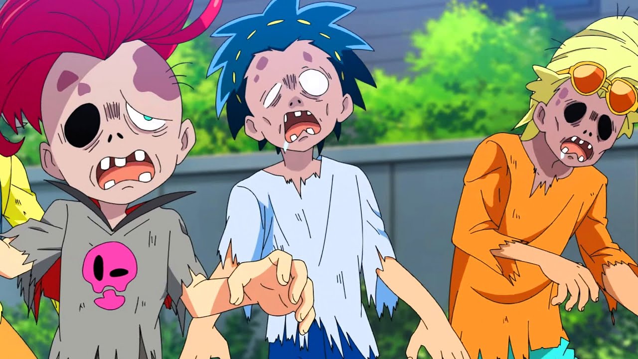 BEYBLADE ZOMBIE APOCALYPSE! FUNNY BEYLBADE BURST DB MOMENTS!