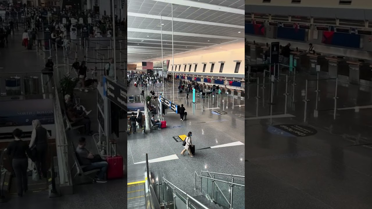 Boston Logan International Airport Terminal A (2024-07-25, Boston, MA) [4K HDR]