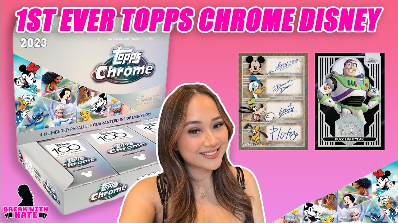 1st EVER DISNEY BOXES BY TOPPS! 2023 Topps Chrome Disney 100 Hobby Box - $500+ per Box