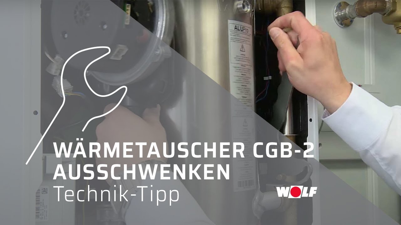 WOLF Technik-Tipp 1: Ausschwenken Wärmetauscher CGB-2