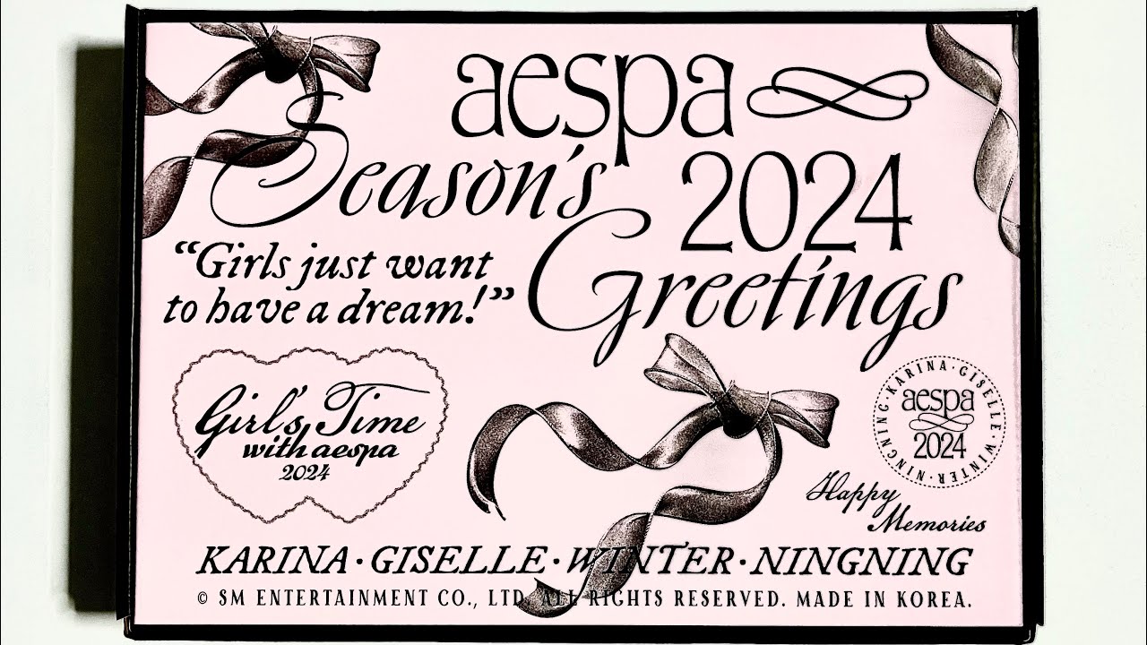 AESPA SEASON’S GREETINGS 2024 UNBOXING!!!!!
