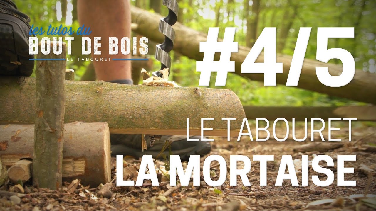 Les tutos du Bout de bois - Le tabouret #4/5 - La mortaise