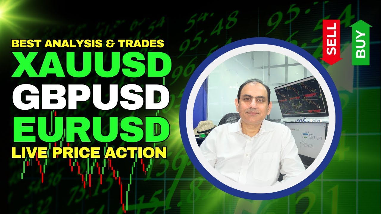 Торговля GBPUSD и золотом в режиме реального времени | Внутридневной анализ Форекс и стратегия це...