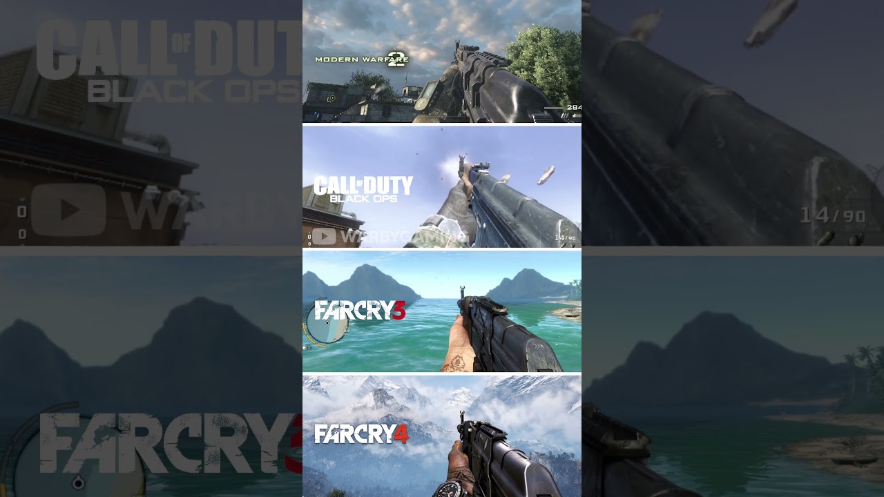 AK-47 Comparison | Modern Warfare 2 vs Black Ops vs Far Cry 3 vs Far Cry 4