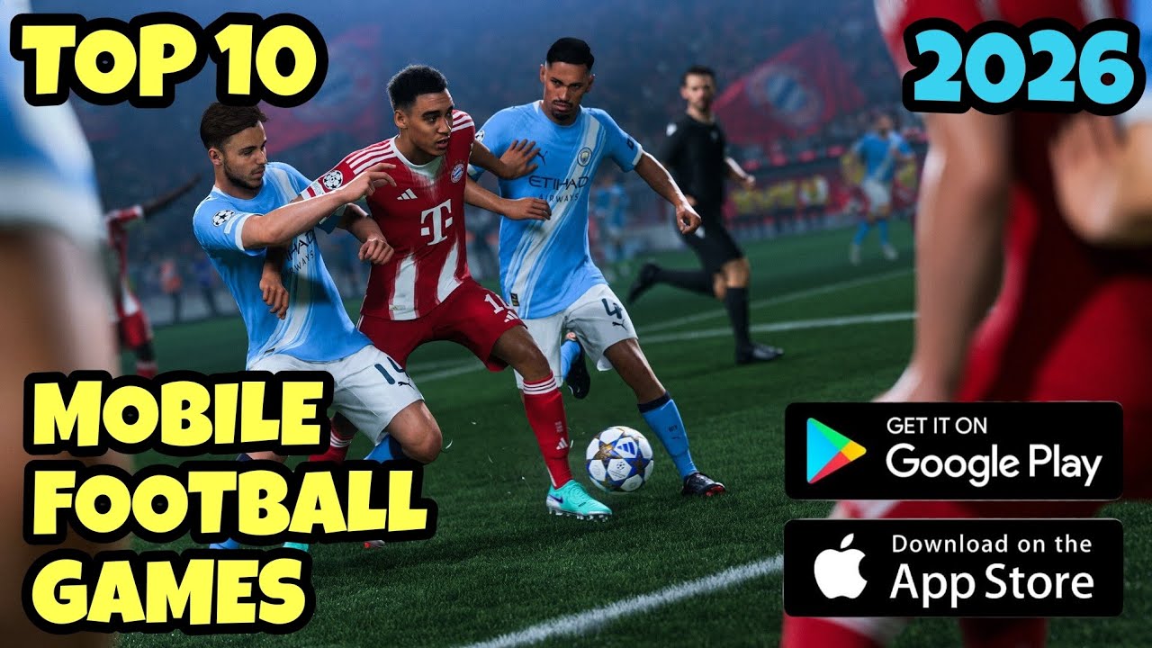 ТОП-10 ЛУЧШИХ МОБИЛЬНЫХ ФУТБОЛЬНЫХ ИГР 2026 ГОДА! ⚽️ Android и IOS | Лучшие бесплатные мобильные ...