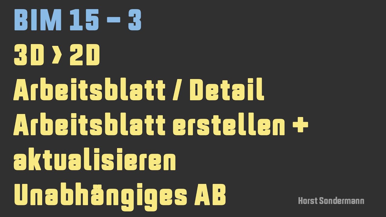 Archicad BIM 15-3 Arbeitsblatt- und Detailwerkzeug