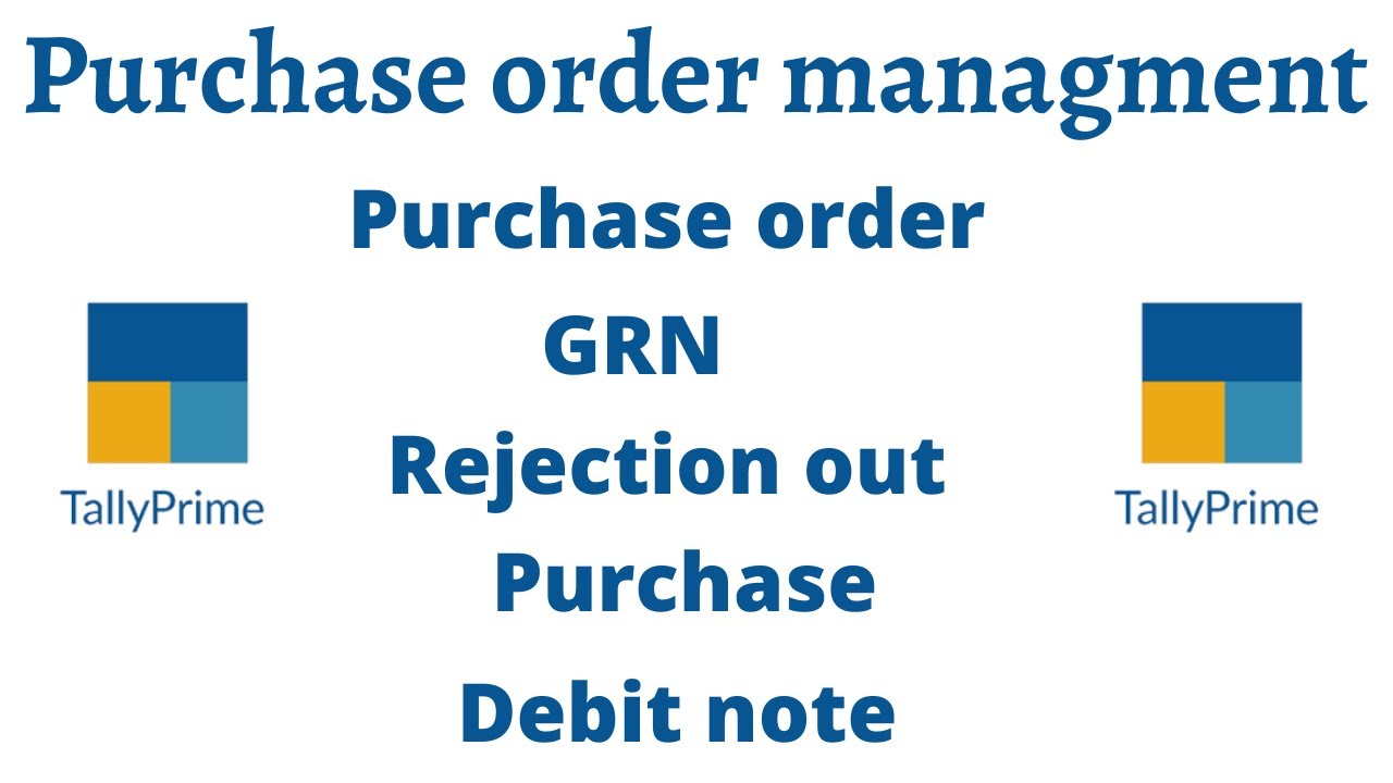 Purchase order management  in Tally prime | Tamil