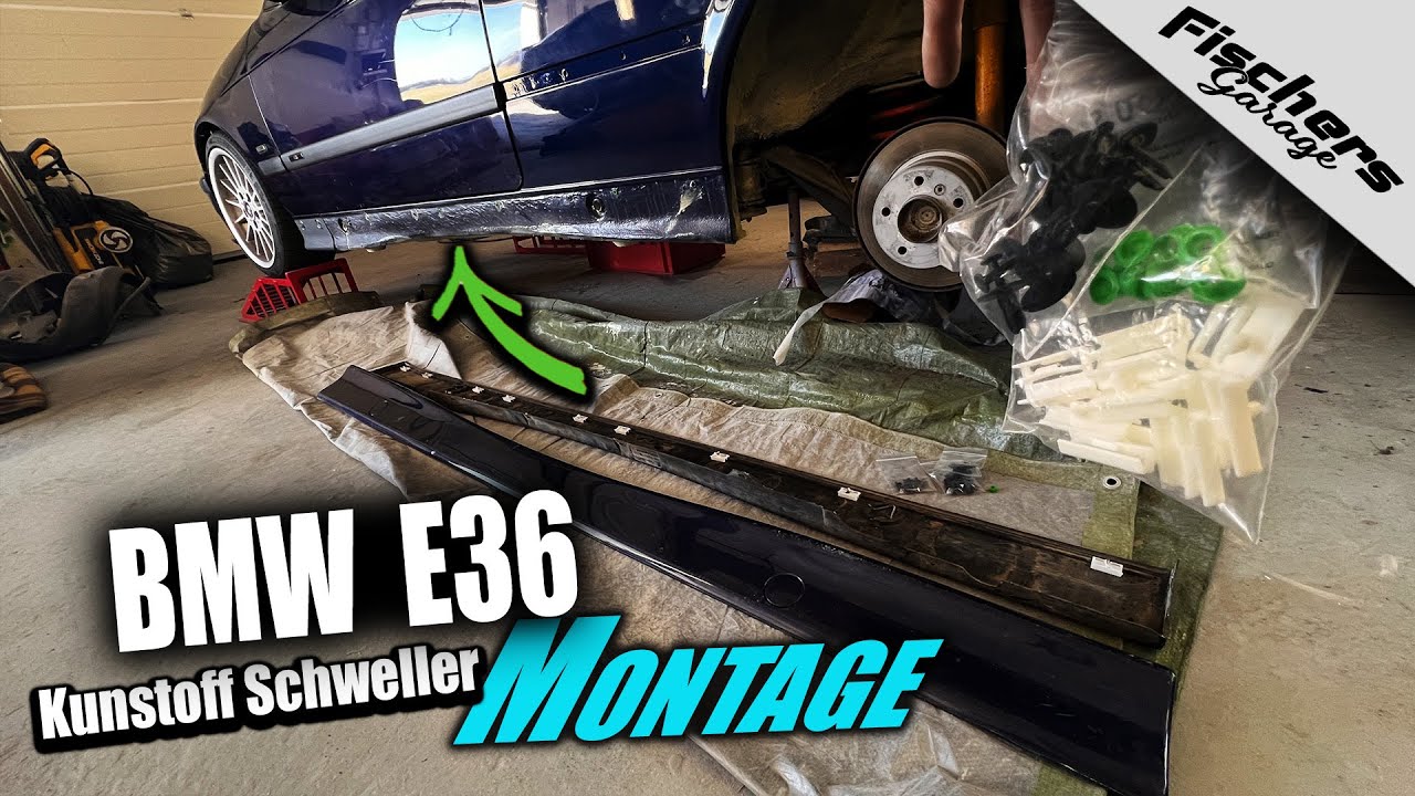 BMW E36 Kunststoff Schweller Montage