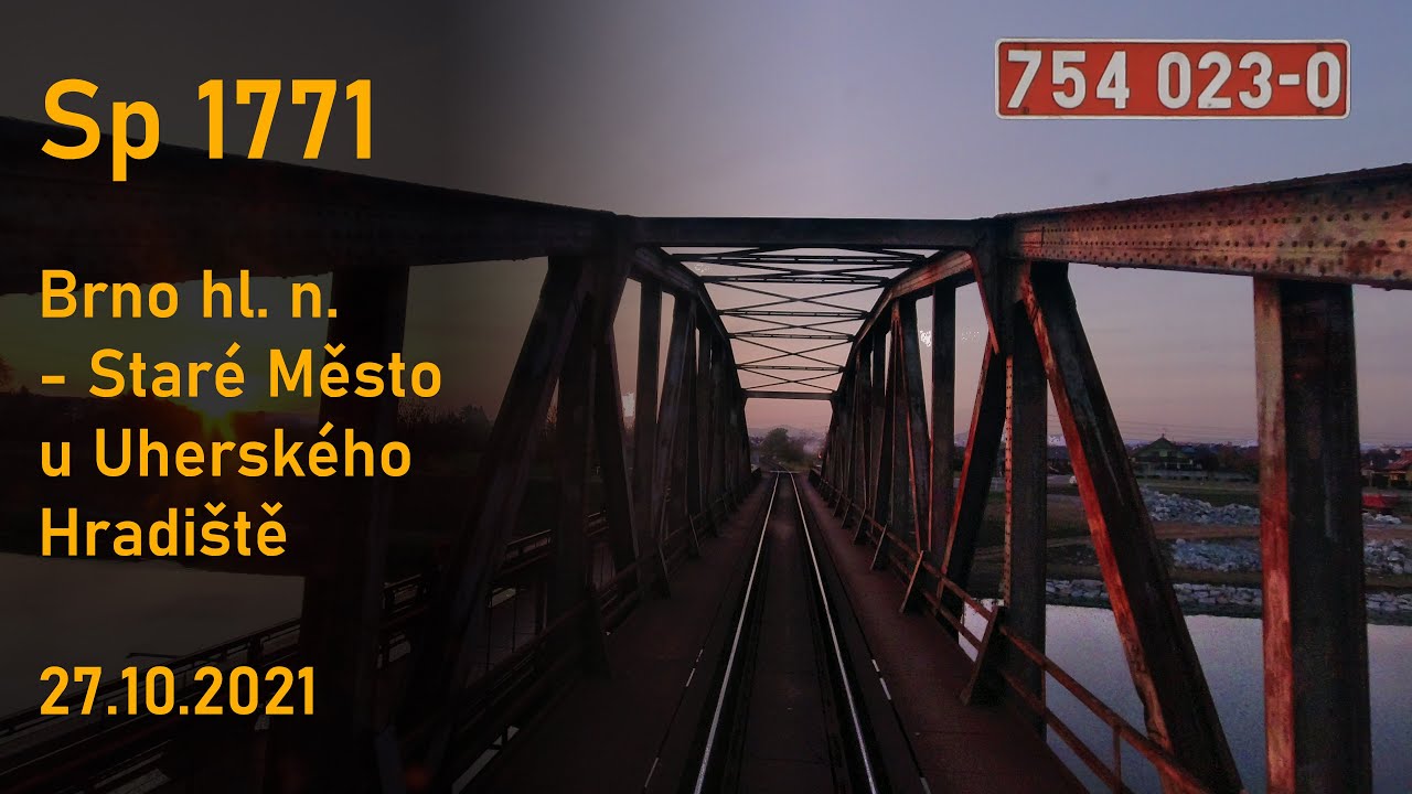 OČIMA STROJVŮDCE: Sp 1771 (27.10.2021)